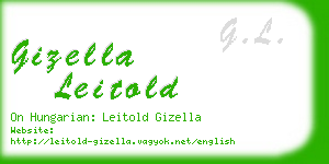 gizella leitold business card